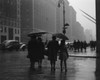 USA  New York State  New York City  People walking through street and holding umbrellas during rainy day Poster Print - Item # VARSAL255418401