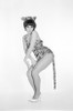 Portrait of pin-up girl dressed-up as tiger Poster Print - Item # VARSAL255417714 Portrait of pin-up girl dressed-up as tiger Poster Print - Item # VARSAL255417714