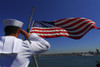 A sailor salutes the American flag Poster Print - Item # VARPSTSTK102583M