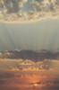 Sunlight shining through clouds and glowing orange at sunset;Ontario canada PosterPrint - Item # VARDPI2216345