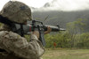 March 15, 2006 - A Marine conducts drills with an M16-A2 service rifle on the 100 meter range in Mount Stuart Training Facility, Queensland, Australia Poster Print - Item # VARPSTSTK102002M