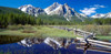 McGown Peak reflected on a lake, Sawtooth Mountains, Sawtooth Wilderness, Sawtooth National Recreation Area, Idaho, USA Poster Print - Item # VARPPI10797