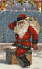 Christmas Greetings: Santa on Chimney  Nostalgia Cards Poster Print - Item # VARSAL9801212