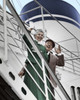 Portrait of senior couple waving from ship Poster Print - Item # VARSAL2552992A