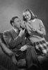 Portrait of father and daughter on armchair Poster Print - Item # VARSAL255419747