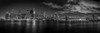Illuminated skylines at the waterfront, Manhattan, New York City, New York State, USA Poster Print - Item # VARPPI169373