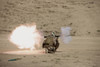 U.S. Marine fires a HE fragmentation round from the RPG-7 rocket-propelled grenade launcher in a wadi near Kunduz, Afghanistan Poster Print - Item # VARPSTTMO100350M