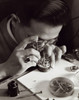 Close-up of a man repairing a clock Poster Print - Item # VARSAL25518564