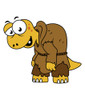 Cartoon illustration of a dinosaur hunchback Poster Print - Item # VARPSTSTK600148P