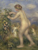 Young Nude Girl Picking Flowers   Pierre Auguste Renoir  Private Collection Poster Print - Item # VARSAL11581272