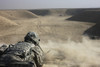 A U.S. Army soldier fires a Barrett M82A1 rifle on a firing range, Kunduz, Afghanistan Poster Print - Item # VARPSTTMO100419M