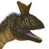 Cryolophosaurus dinosaur head. Cryolophosaurus was a large theropod dinosaur that lived in Antarctica during the Jurassic Period Poster Print - Item # VARPSTCFR200604P