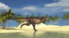 Tyrannosaurus Rex running through a riverbed Poster Print - Item # VARPSTKVA600672P