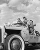 Low angle view of teenagers sitting in a vintage car Poster Print - Item # VARSAL2551594