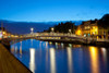 Bridge across a river, Ha'penny Bridge, Liffey River, Dublin, Leinster Province, Republic of Ireland Poster Print - Item # VARPPI148353