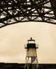 Lighthouse at Fort Point under the Golden Gate Bridge, San Francisco Bay, San Francisco, California, USA Poster Print - Item # VARPPI168433