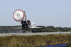 Space shuttle Atlantis unfurls its drag chute upon landing at Kennedy Space Center, Florida Poster Print - Item # VARPSTSTK203122S