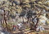 The Old Farm Gate Currier & Ives Lithograph Poster Print - Item # VARSAL900133062