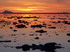 Scattered Ice On Turnagain Arm With Sun Setting Behind Mt. Redoubt, Southcentral Alaska PosterPrint - Item # VARDPI2153971
