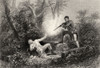 The Fratricide At Wyoming From A 19Th Century Print Engraved By J C Armytage After H Warren PosterPrint - Item # VARDPI1857809