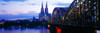 Hohenzollern Bridge and Cologne Cathedral on the Rhine River, Cologne, North Rhine Westphalia, Germany Poster Print - Item # VARPPI167369