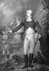 Vintage American History print of General George Washington standing near his horse at The Battle of Trenton. Poster Print - Item # VARPSTJPA100564M