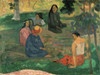 The Talk  1891  Paul Gauguin  Oil on canvas  Hermitage Museum  St. Petersburg Poster Print - Item # VARSAL261240