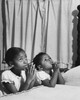Two girls praying at bedtime Poster Print - Item # VARSAL25516859B