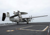 An E-2C Hawkeye launches off the flight deck of USS Abraham Lincoln Poster Print - Item # VARPSTSTK104648M