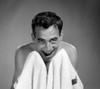 Portrait of man drying himself with towel Poster Print - Item # VARSAL255416832B