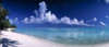Matira Beach  Bora Bora Polynesia Poster Print by Panoramic Images (29 x 12) - Item # PPI64400