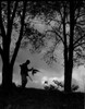 Silhouette of man with gun going for hunting Poster Print - Item # VARSAL255421925