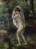 Young Girl Undressing To Bathe In The Forest   Pierre Auguste Renoir  Forbes Collection  New York City  Poster Print - Item # VARSAL11581377