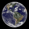 View of the full Earth and four storm systems Poster Print - Item # VARPSTSTK202351S