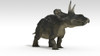 Triceratops dinosaur, white background Poster Print - Item # VARPSTKVA600701P