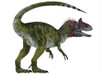 Cryolophosaurus dinosaur, white background. Cryolophosaurus was a theropod dinosaur that lived in Antarctica during the Jurassic Period Poster Print - Item # VARPSTCFR200568P