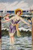 Women at the Beach Nostalgia Cards Poster Print - Item # VARSAL9801146
