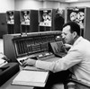 Side profile of a mid adult man operating a computer Poster Print - Item # VARSAL2556925