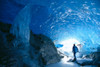 Alaska, Juneau, Mendenhall Glacier, Hiking, Exploring Ice Cave, Interior View PosterPrint - Item # VARDPI2003479