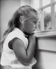 Side profile of girl looking through window Poster Print - Item # VARSAL25514372