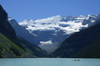 A Mountain Range With A Lake In The Foreground PosterPrint