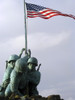 A close up of the Iwo Jima bronze statue showing detail of the sculpture Poster Print - Item # VARPSTWOD100050M