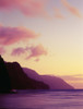 Hawaii, Kauai, Na Pali Coast At Dusk From Haena Beach. PosterPrint - Item # VARDPI1995352