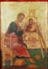 Saint Luke Painting the Blessed Virgin   Michael Damaskenos  Wood Poster Print - Item # VARSAL900104584