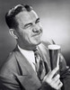 Portrait of a mature man holding a glass of beer Poster Print - Item # VARSAL2554227B