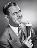 Portrait of a mature man holding a glass of beer Poster Print - Item # VARSAL2554227B