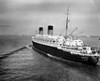USA  New York  New York City  High angle view of cruise ship SS Liberte in sea Poster Print - Item # VARSAL25524812