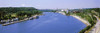 High angle view of a river, Mississippi River, St. Paul, Minnesota, USA Poster Print - Item # VARPPI152945
