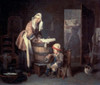 The Laundress  1730's  Jean-Sim?on Chardin  Oil on canvas  Hermitage Museum  St. Petersburg  Russia Poster Print - Item # VARSAL261284