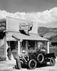 Side profile of a mature man starting his car  Santa Barbara  California  USA Poster Print - Item # VARSAL25540447